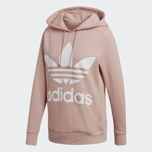 Adidas Women's Pink Trefoil Hoodie